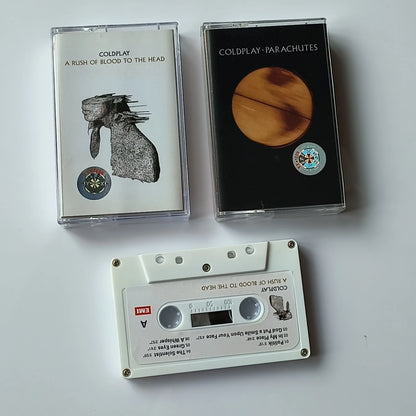 Classic Coldplay Music Tape A Rush of Blood to the Head Album Parachutes Cassettes Cosplay Recorder Soundtracks Box Party Music