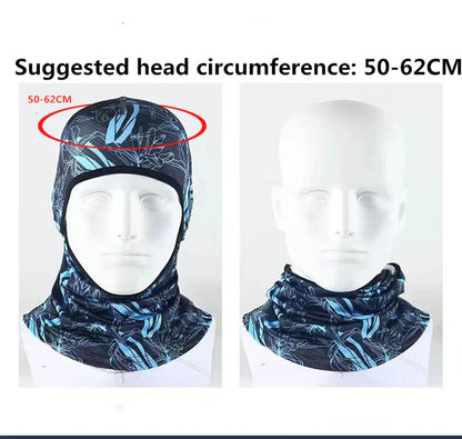 Summer Cool Balaclava Ice Silk Cycling Full Face Cap Sun Anti-UV Protection Sports Face Cover Headwear Bike Motorcycle Men's Hat