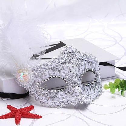 Sexy Ladies Masquerade Ball Mask Feather Mask Christmas Mask Halloween Mask masquerade ball forbirthday party stage performance