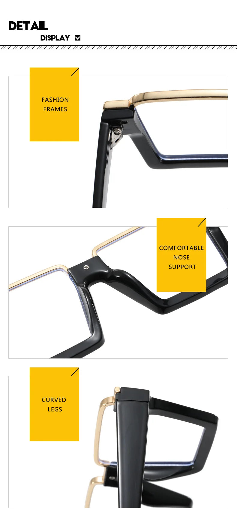 R57411 Brand Designer Half Frame Reading Glasses Lady Luxury Clear Eyewear Men Square Presbyopic Eyeglass Dioptric +50~+350