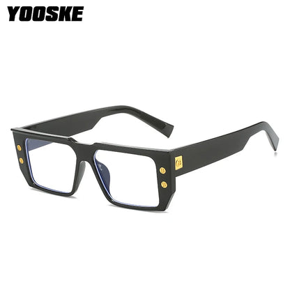 YOOSKE Square Eyeglasses Frames for Women Men Anti Blue Light Glasses Frame Optical Computer Eyewear