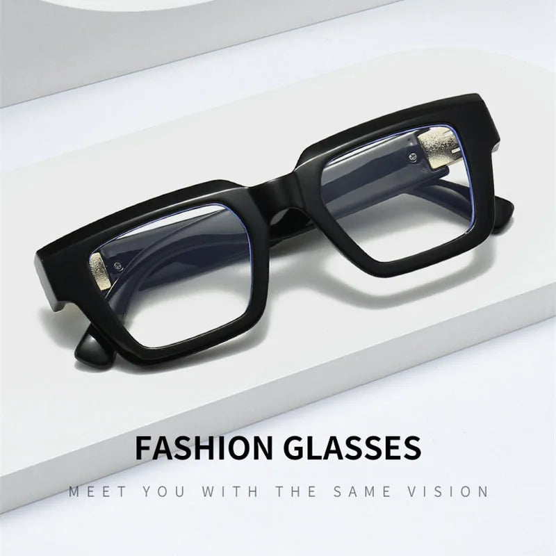Men Oversized Marbling Reading Computer Glasses for Presbyopia Anti Blue Light Lens Eyewear Frame 0+0.5+0.75+1.0+1.25+1.5+1.75+2
