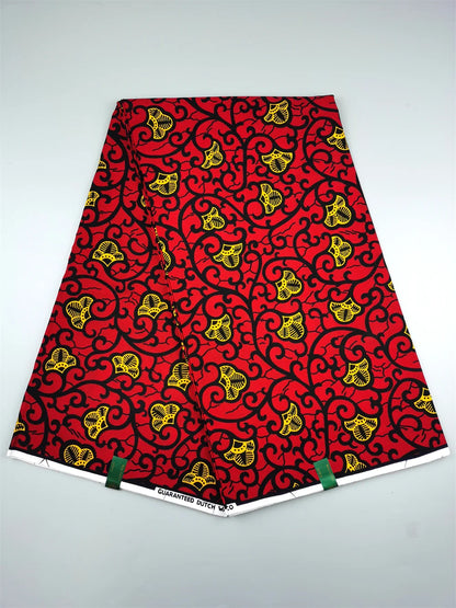 Dutch Ankara Wax Print Fabric High Quality Wax African Hollandais Fabric 100% Cotton Soft African Veritable Real Wax for Dress