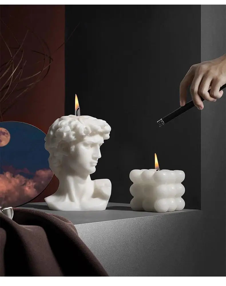 Nordic Style David Scented Candles Mordern Home Desktop Decorations Accessories Aroma Candles Birthday Gifts Luxury Candle Decor