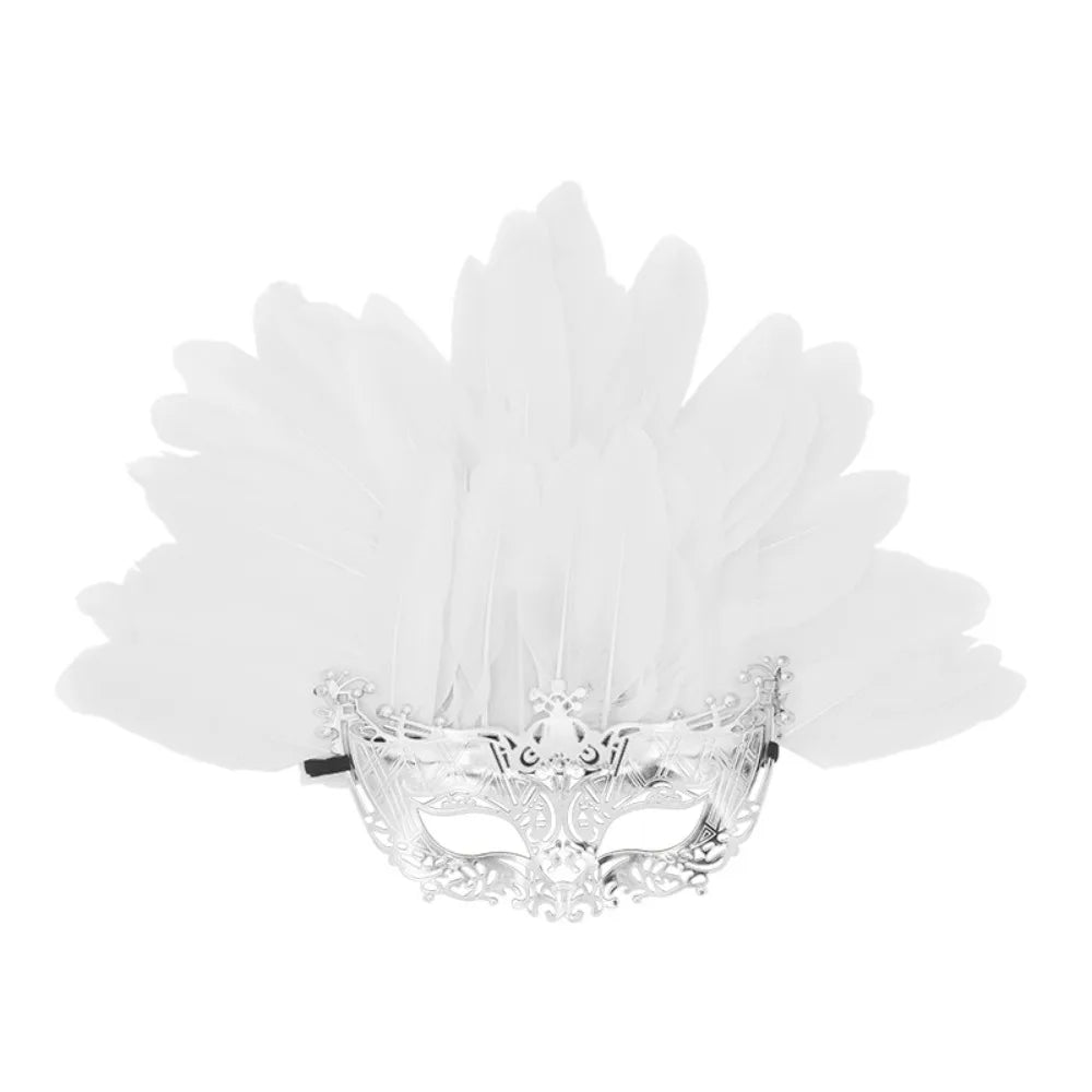 Novelty Feather Masquerade Mask Fashion Lightweight Halloween Mask Funny Personality Cosplay Mask Stage Performance