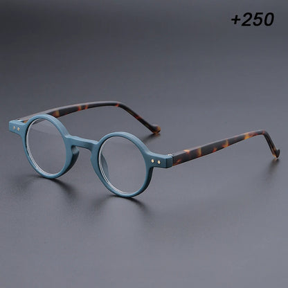 Men's and women's small round frame retro unique lightweight temples, suitable for daily office reading and shopping use