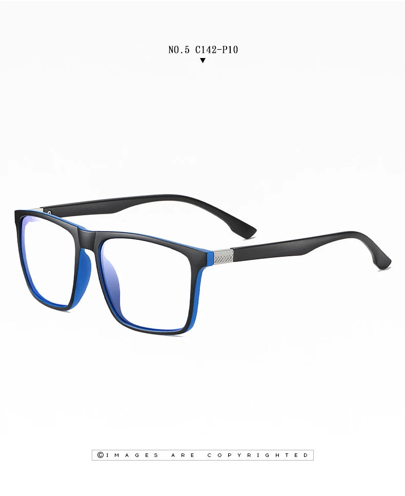 Men's Optical CR39 Lenses Myopia Presbyopic Eyewear Women Blue Light Blocking Prescription Reading Glasses TR90 Eyeglasses Frame