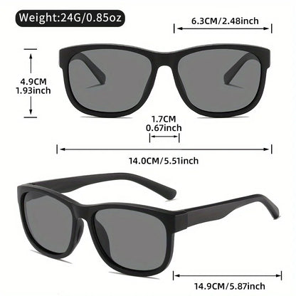 New style Unisex Polarized Square Fashion Sunglasses - Lightweight Purple Glitter Frame, TAC Lenses for Outdoor Sports & Fashion