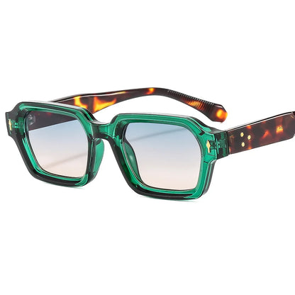 New Fashion Small Square Sunglasses For Women Men Modern Design Retro Double Color Frame Sun Glasses Shades UV400 Eyeglasses