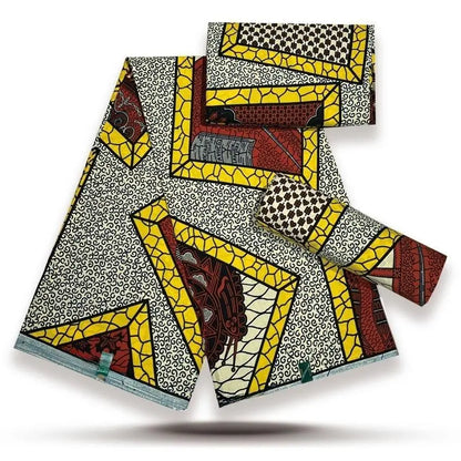 Style Pagne Guaranteed Veritable Original African Real Wax Fabric For Party Dresses Ankara Wax Print Fabric 100% Cotton Ghana
