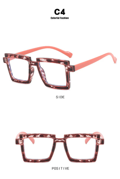 New Fashion Lady Reading Glasses Photochromic Blue Light Filter Prescription Hyperopia Eyeglasses Special Brand Design Frame