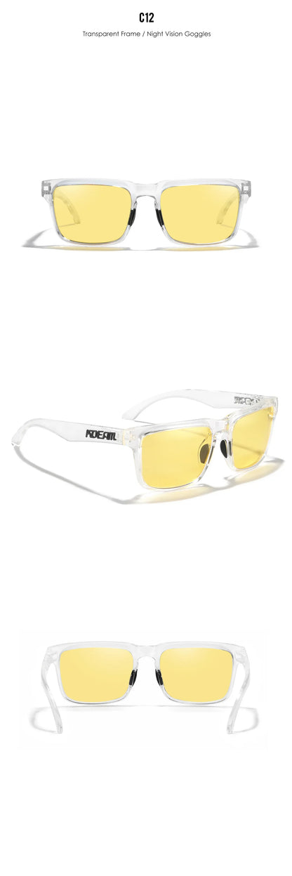 KDEAM Extra Large Size PLUS Women's Polarized Sunglasses for Men Driving Photochromic Night Vision Sun Glasses Suit for Big Face