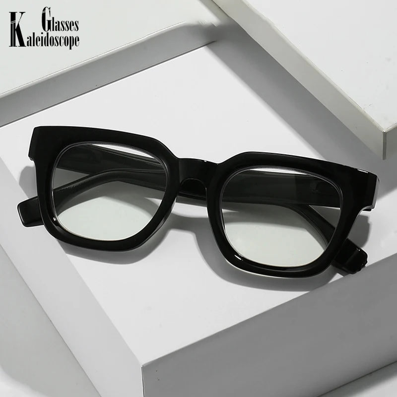 2024 New TR90 Rectangle Black Frame Reading Glasses Ultralight Anti Blue Light Presbyopic Glasses Eyewear Readers