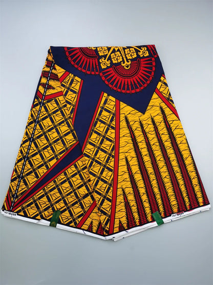 Dutch Ankara Wax Print Fabric High Quality Wax African Hollandais Fabric 100% Cotton Soft African Veritable Real Wax for Dress
