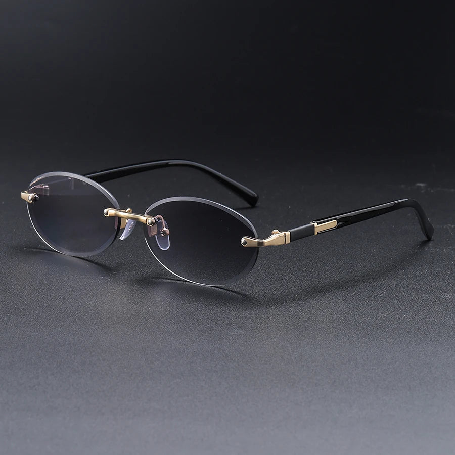 5-pack Elliptical Frameless Multicolor Fashion Trendy Women's Glasses, Essential for Trendsetters