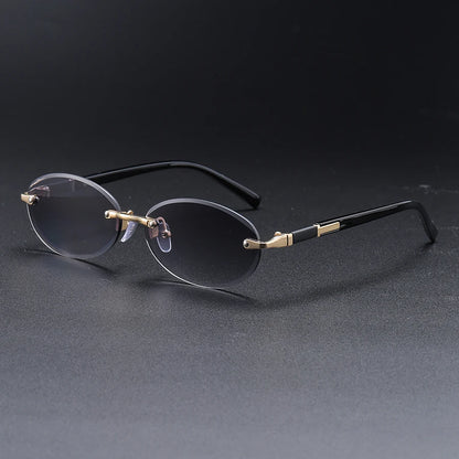 5-pack Elliptical Frameless Multicolor Fashion Trendy Women's Glasses, Essential for Trendsetters