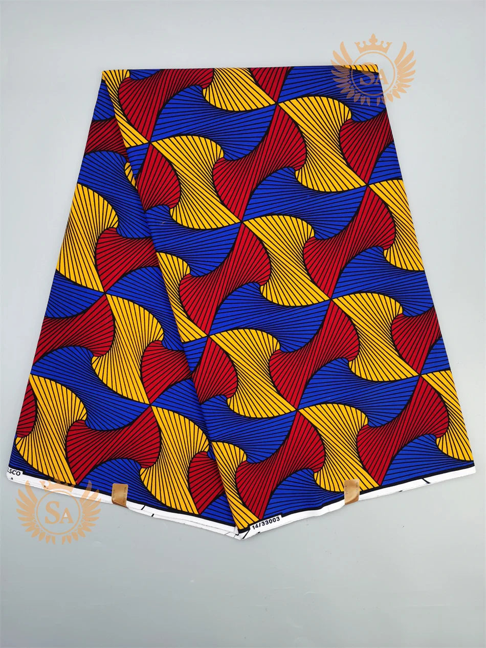 New 100% Cotton Original Real Wax Ankara Fabric 2021 African Print Fabric For Wedding Dress Tissue African Fabric Wax Fabric