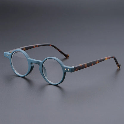 UVLAIK Fashion Reading Glasses Men Women Ultralight Small Round Spectacles Frame High Definition Presbyopic Eyeglasses