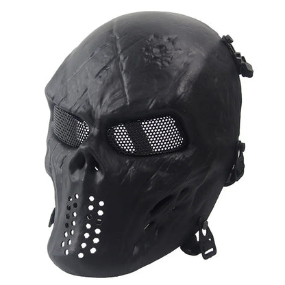 Men's Skull Warrior Mask Cool Camouflage Party Cosplay Accessory Unique Birthday Gift for Boyfriend Horror Game Party Decoration