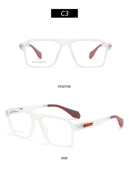 2024 New Sports Glasses Fashion Square Cycling Men's Glasses Frame Ultra-light  Optical Prescription Eyeglass Frame Women 6810