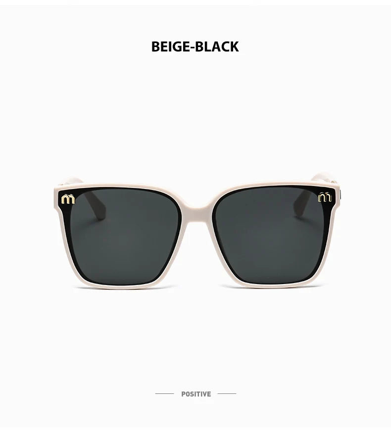 2026 New Fashion Brand Luxury Designer Sunglasses Women Letter Vintage Square Trendy Shades Glasses Elegant Party Top Sunglasses