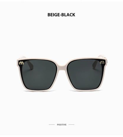2026 New Fashion Brand Luxury Designer Sunglasses Women Letter Vintage Square Trendy Shades Glasses Elegant Party Top Sunglasses