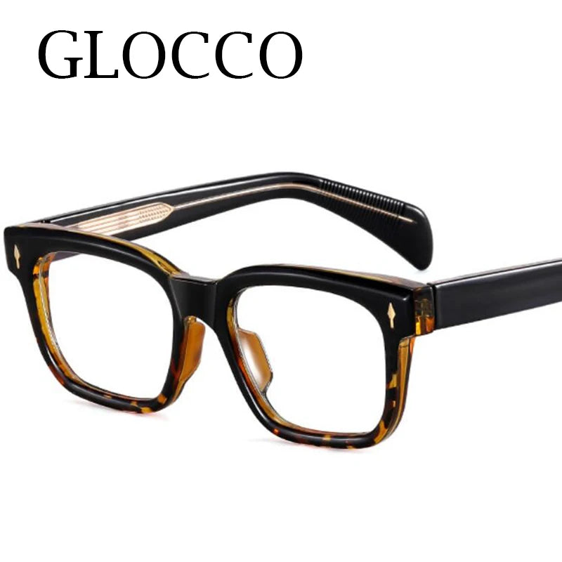 Brand Designer Fashion Square Reading Glasses Luxury Women Men Big Frame Magnifing Glasses Anti Blue Light Presbyopia Eyeglasses
