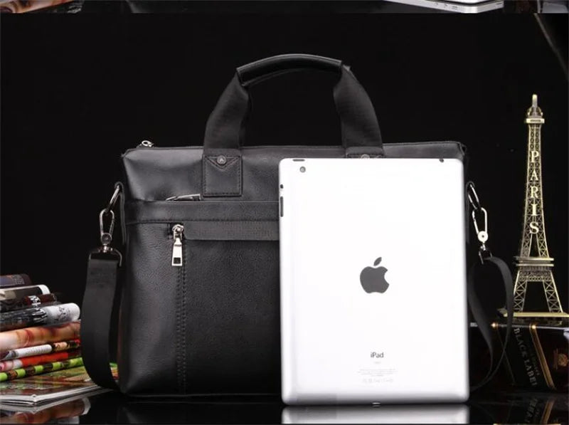 Men Briefcase Bag for Documents Designer Leather Luxury Brand Men's Business Travel Big Capacity A4 Document Organizer handbag
