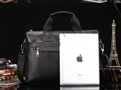 Men Briefcase Bag for Documents Designer Leather Luxury Brand Men's Business Travel Big Capacity A4 Document Organizer handbag