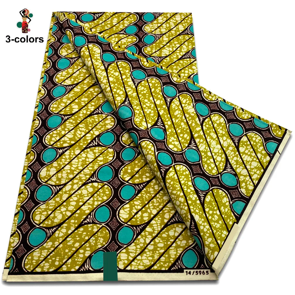 2025 Veritable Wax Guaranteed Real Wax Print Fabric dutch hollandais Pagne African Wax Fabric 6 yards