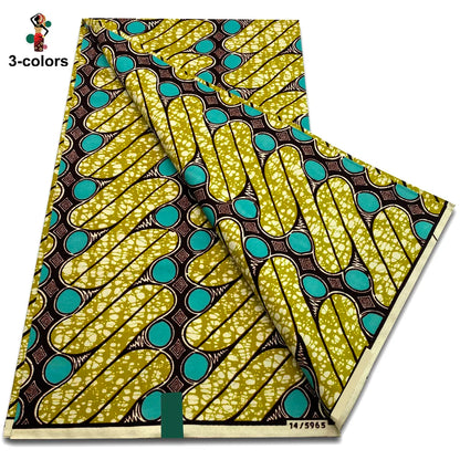 2025 Veritable Wax Guaranteed Real Wax Print Fabric dutch hollandais Pagne African Wax Fabric 6 yards