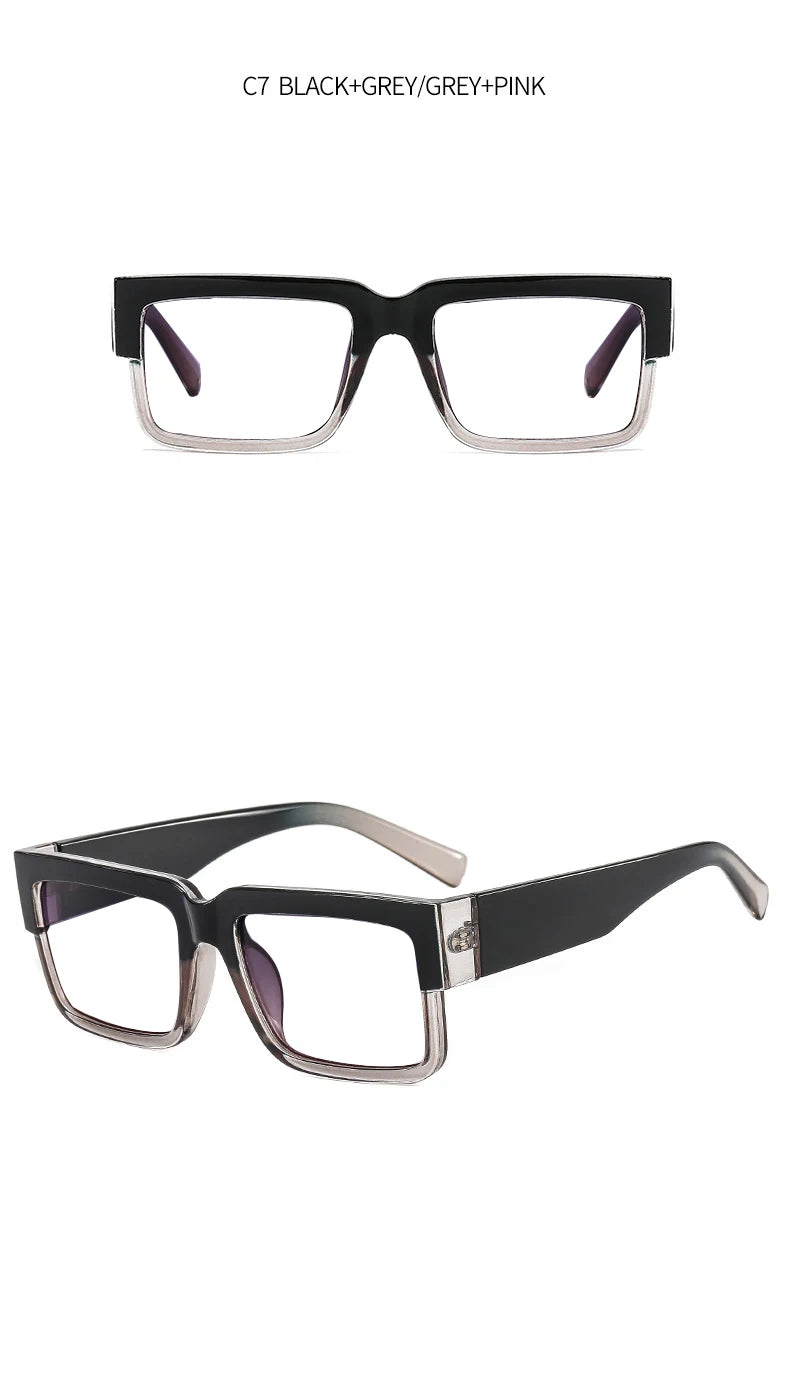 Gradient Green Square Reading Glasses Women Men Luxury Brand Small Frame Presbyopia Eyewear Anti Blue Light Prescription Glasses