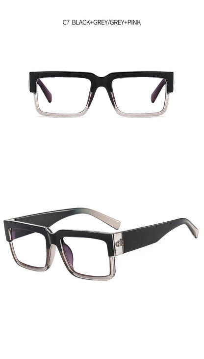 Gradient Green Square Reading Glasses Women Men Luxury Brand Small Frame Presbyopia Eyewear Anti Blue Light Prescription Glasses