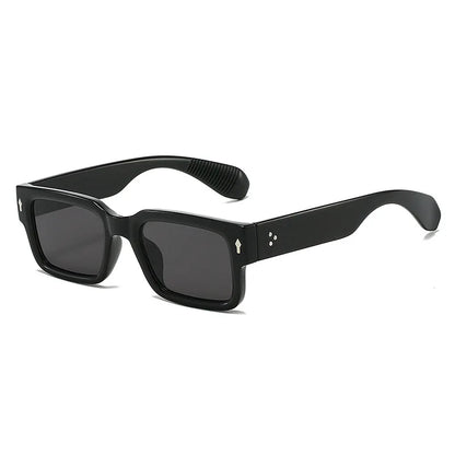 Simple Versatile Sunglasses Men Women Small Square Rivet Outdoor Driving Ultraviolet Protection Casual Sun Glasses