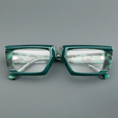 VICKY Personalized Fashion Retro Geometric Square Design Men Women Anti-blue Light Glasses Customizable Prescription 23046