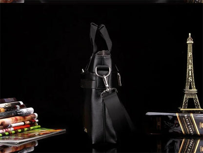 Men Briefcase Bag for Documents Designer Leather Luxury Brand Men's Business Travel Big Capacity A4 Document Organizer handbag
