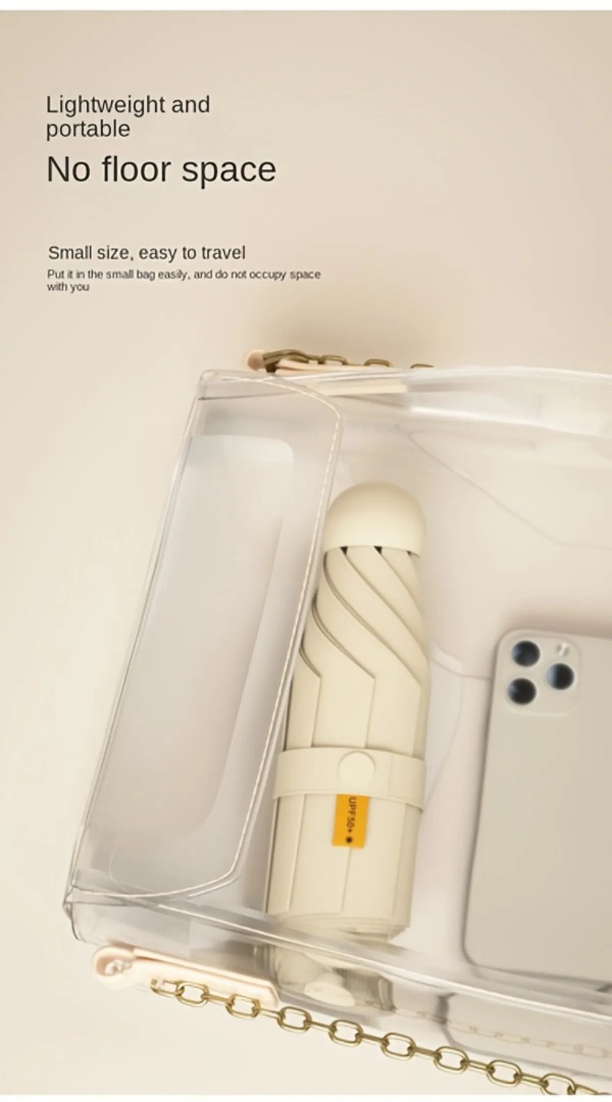 Compact black mini capsule umbrella - portable, foldable, manually open, with sun protection coating, durable design with