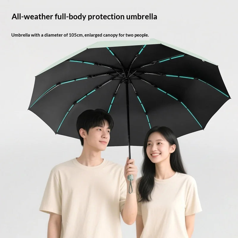 Automatic Umbrella, Windproof and Rainstorm-Resistant, Foldable Umbrella for Sunny and Rainy Days, Sunshade Umbrella