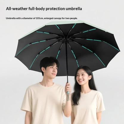 Automatic Umbrella, Windproof and Rainstorm-Resistant, Foldable Umbrella for Sunny and Rainy Days, Sunshade Umbrella