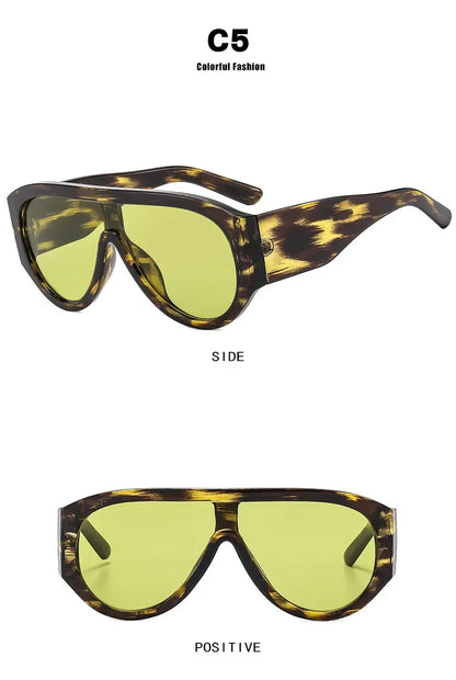 New Women's Men's Big Frame Sunglasses Fashion Retro Trend Sun Glasses Travel Street Photo Holiday Party Beach Eyewear