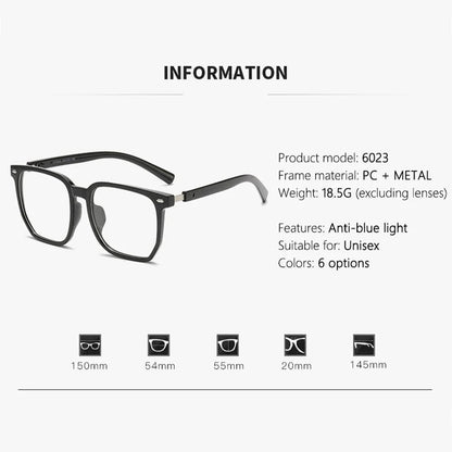 Fashion Transparent Computer Glasses Frame Women Men Anti Blue Light Square Eyewear Blocking Glasses Optical Spectacle Eyeglass