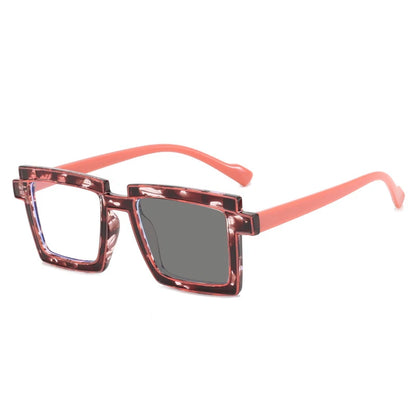 New Fashion Lady Reading Glasses Photochromic Blue Light Filter Prescription Hyperopia Eyeglasses Special Brand Design Frame