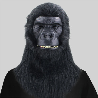 Full Face Gorilla Mask With Moving Mouth For Halloween Cosplay Full Heads Mask Halloween Masks Party