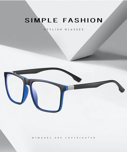 Men's Optical CR39 Lenses Myopia Presbyopic Eyewear Women Blue Light Blocking Prescription Reading Glasses TR90 Eyeglasses Frame