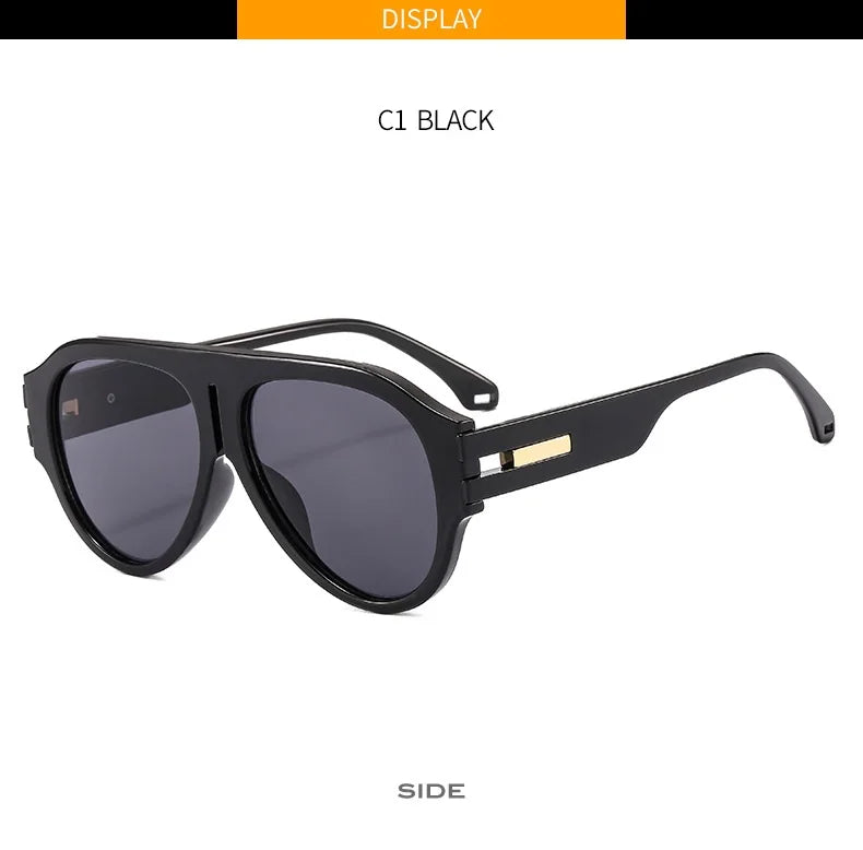 New Square Sunglasses Women Vintage Big Frame Shades Men Trending Design Luxury Sun Glasses UV400 Oversized Eyewear Gafas Oculos