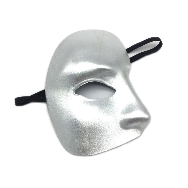 The Phantom Cosplay Half Face Mask Plastic Horror Mask Party Supplies Cosplay Props Festival Accessories