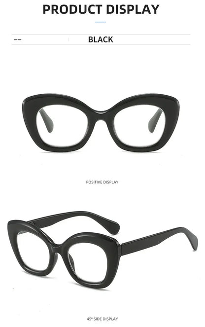 Square Large Frame Reading Eyewear for Women Men Ultra-light Far Sight Eyewear Fashion Prescription Eyeglasses Diopter 0 To +4.0
