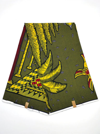 Dutch Ankara Wax Print Fabric High Quality Wax African Hollandais Fabric 100% Cotton Soft African Veritable Real Wax for Dress