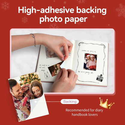 HPRT MT53 Color Photo Printer HD Portable Mini Bluetooth Maker Mobile Handheld Pocket Printing Machine 2x3 Inch Sticker Paper