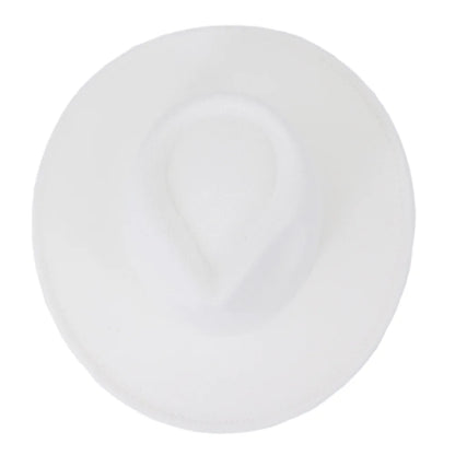 Women's Men's Fedora Hat Winter and Autumn Elegant Women's Gangster Trilby Felt Hamburg Church Jazz Hat 55-58CM Adjustable